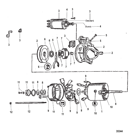 STARTER MOTOR (MANDO)