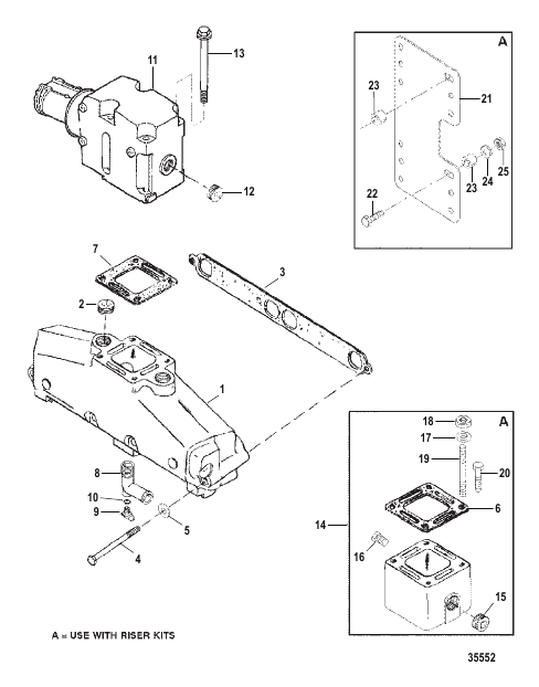 EXHAUST MANIFOLD AND EXHAUST ELBOW