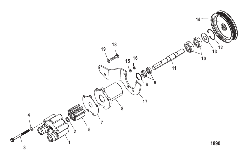 Sea Water Pump Assembly