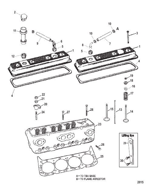 Cylinder Head and Rocker Cover