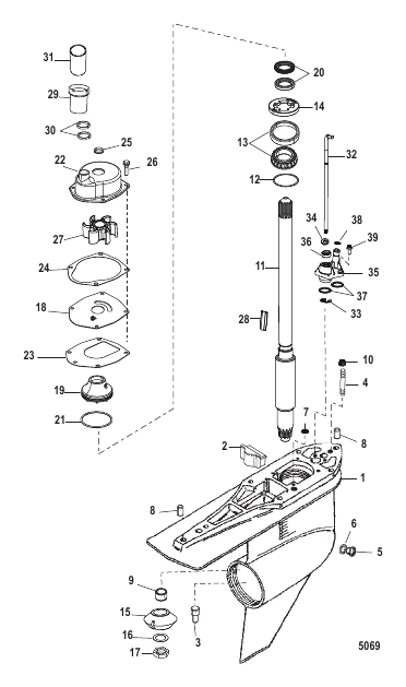 GEAR HOUSING (DRIVESHAFT)(STANDARD ROTATION)