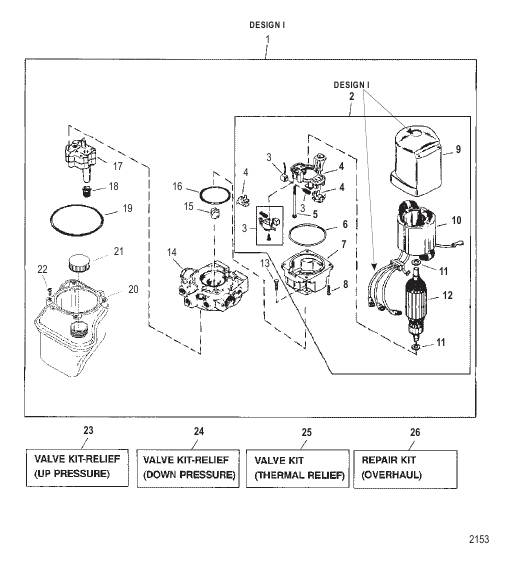 PUMP/MOTOR (TOP MT RESERVOIR)(DESIGN I-14336A20)