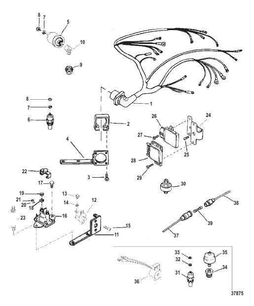 WIRING HARNESS AND ELECTRICAL COMPONENTS