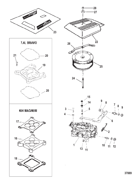 CARBURETOR AND FLAME ARRESTOR