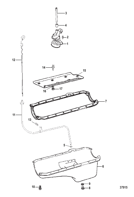 OIL PAN AND OIL PUMP