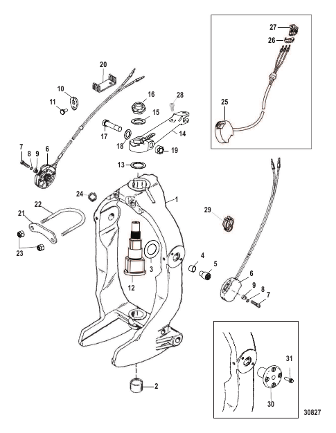 Gimbal Ring and Steering Lever