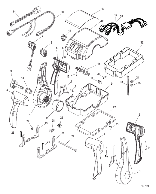 Remote Control-4500 GEN II (Dual) (Console) (883711A01- A04)