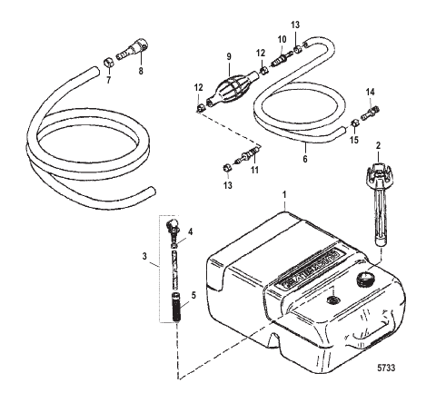 Fuel Tank (Plastic - 6.6 Gallon)