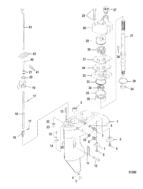 Gear Housing Driveshaft