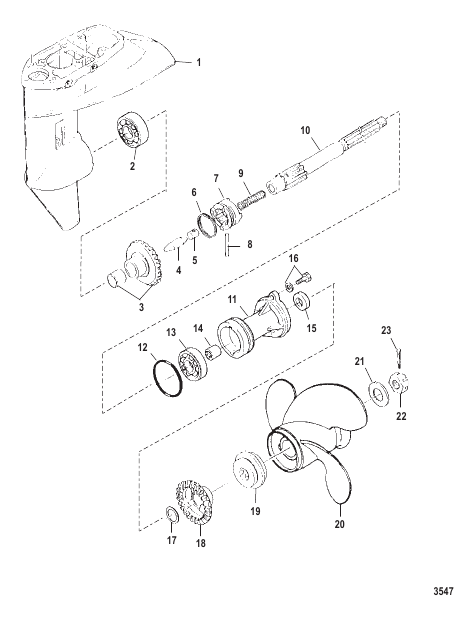 Gear Housing Propeller Shaft