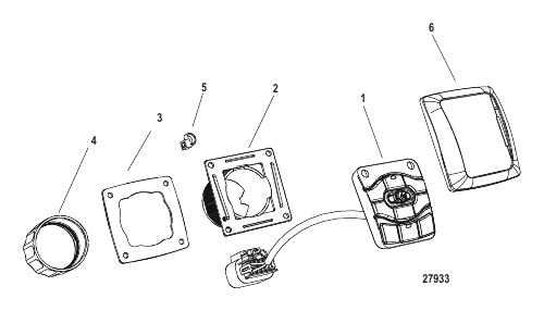 Can Pad Switch Assembly Helm Mounted