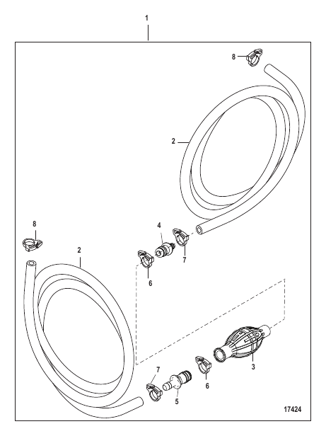 Fuel Line Assembly (No Connectors-Low Perm Hose)