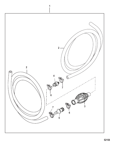 Fuel Line Assembly No Connectors (Non EPA)