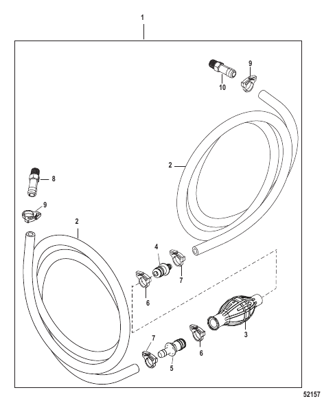 Fuel Line Assy Threaded Fittings (Non EPA)
