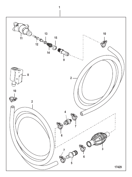 Fuel Line Assembly (Clip on Disconnect-Design II)