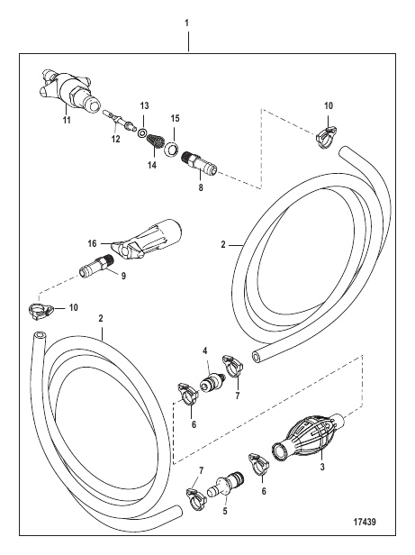 Fuel Line Assembly (Twist Disconnect-Design III)