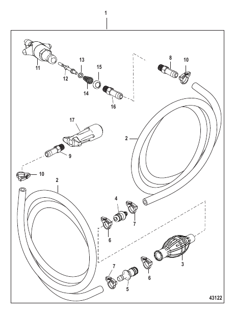 Fuel Line Assembly (Twist Disconnect-Low Perm Hose)