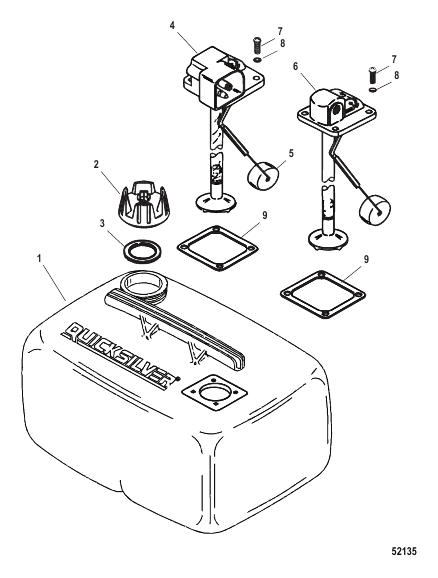 Fuel Tank Assembly (6.6 Gallon) 25 L Non US-EPA Compliant