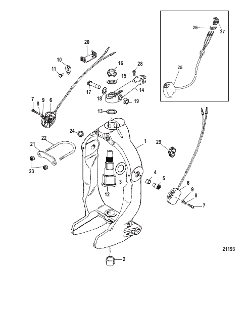 Gimbal Ring and Steering Lever