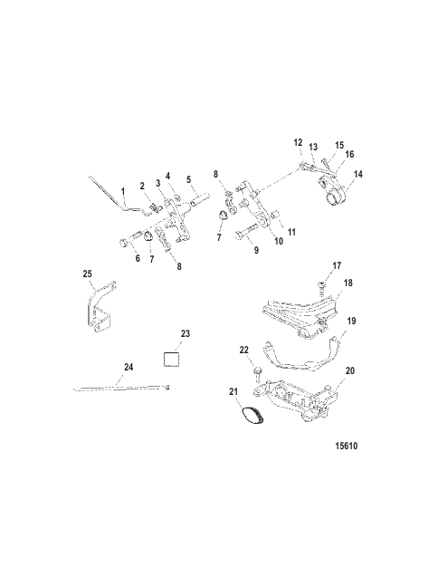 Attaching Kit - Remote Control (8/9.9/15 Hp) 4-Stroke