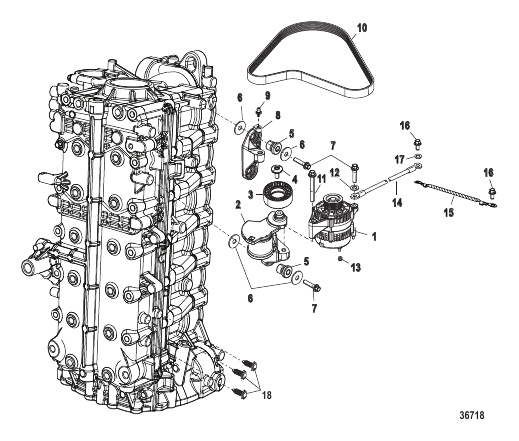 Alternator/Belt Tensioner Mounting