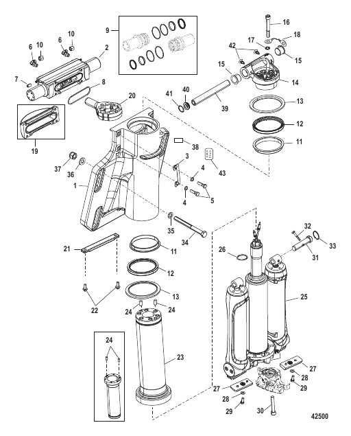 Power Trim/Steering Cylinder