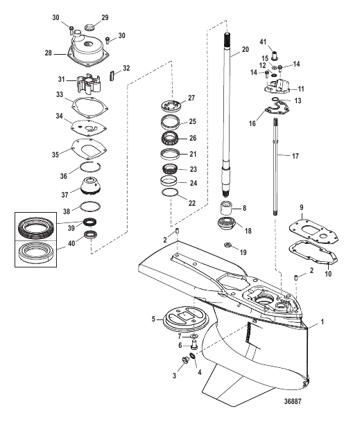 Gear Housing Driveshaft