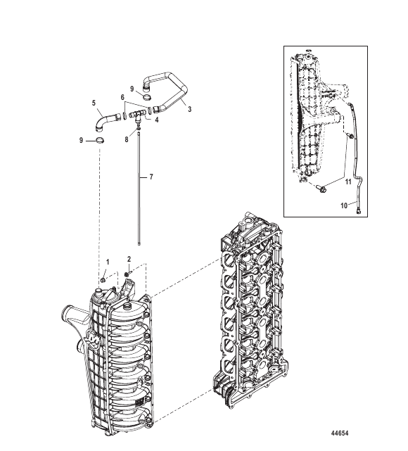 Charge Cooler/Intake Manifold Hose Routings