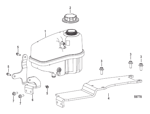 Coolant Reservoir (0M971885 and Above)