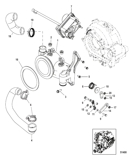 Turbocharger Wastegate Adapter