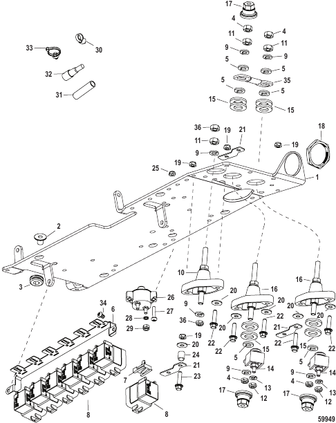 Electrical Plate Assembly 0M973453 and Above