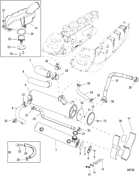 Cooling Components 1350 0M977273 and Below