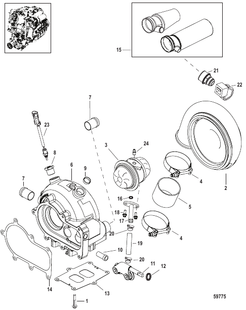 Turbocharger Turbine Assembly