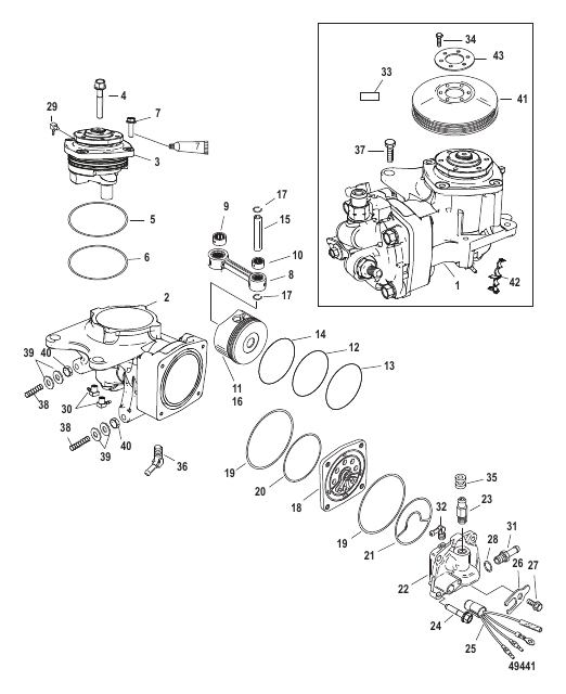 Air Compressor Components SN 1B884881 and up