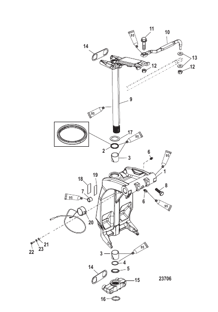 Swivel Bracket and Steering Arm
