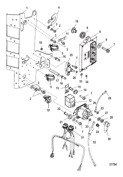 Electrical Components PCM Mounting, 2B092563 and Above