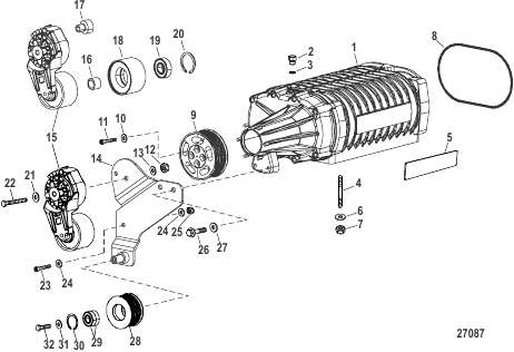 Intake Components (Supercharger Assembly)