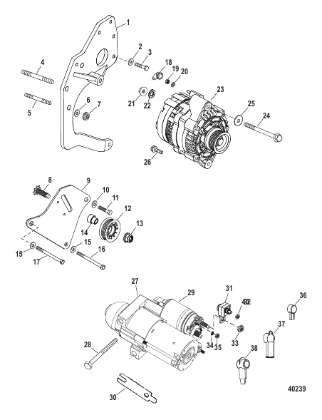 Electrical Components (Starter And Alternator)