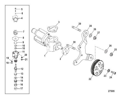Sea Water Pump Assembly