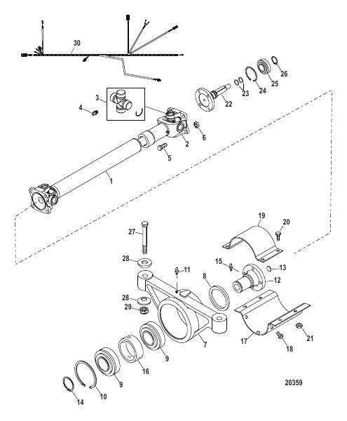 Driveshaft Extension Components (Bravo)