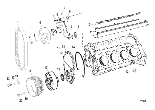 Circulating Water Pump And Front Cover