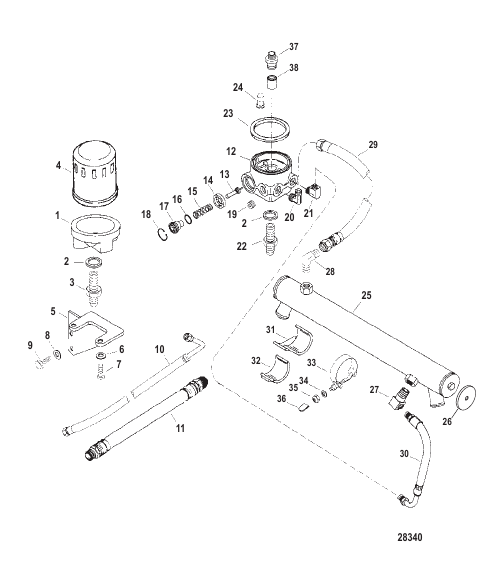 Oil Cooler And Oil Filter (Engine)