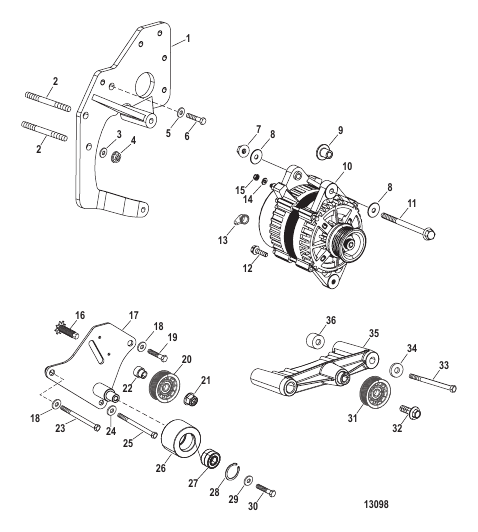 Alternator And Mounting