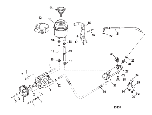 Power-Assisted Steering (Serial # 0M952908 Thru 0M955606)