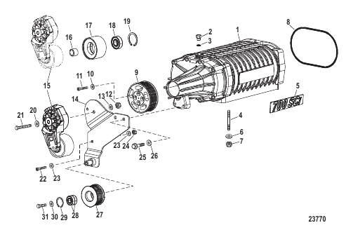 Intake Components (Supercharger Assembly)