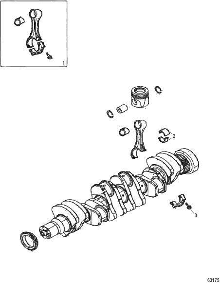 Cylinder Block Connecting Rod and Bearings