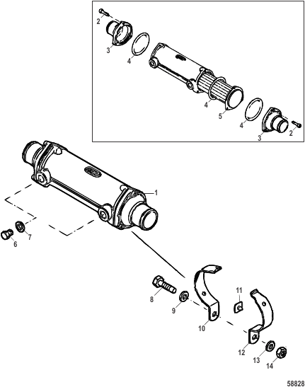 Oil Cooler Components and Mounting