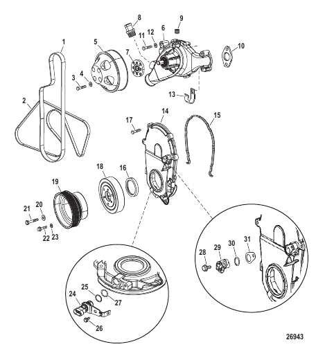 Engine Components (Water Pump And Front Cover)