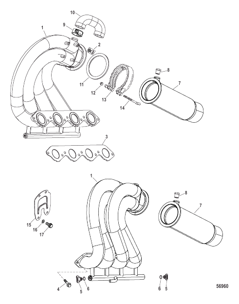 Exhaust Components Design II (0M971642 and Above)