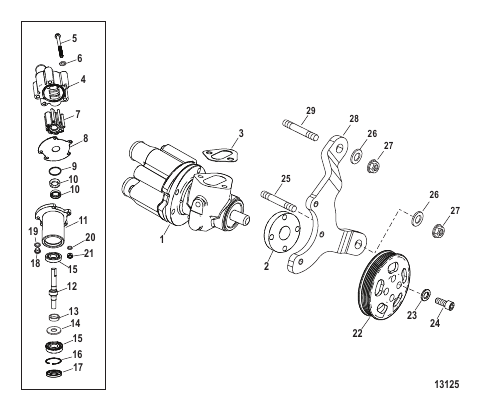 Sea Water Pump Assembly